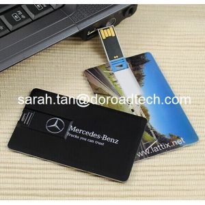 Quality Plastic Card High Speed USB Flash Drives with Customized Printing for sale