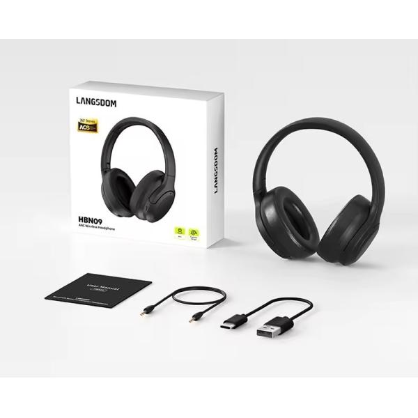 New Custom Noise Cancelling Wireless Headphone Stereo Foldable Headset Earphone