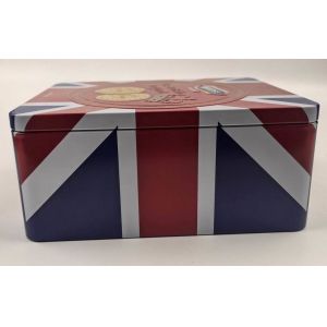 Customized Durable Food-grade Empty Cookie Tins for Gift Packaging and Storage