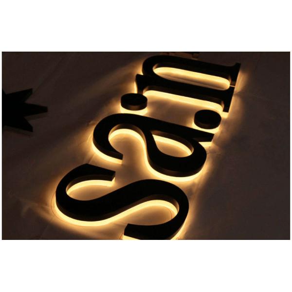 Customization Backlight Number Led Logo Signs Company Decor Letter Light Plate