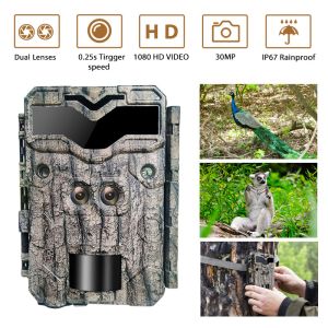 KW698A hunting trail camera dual-lens 2-sensors scouting camera 4K game camera