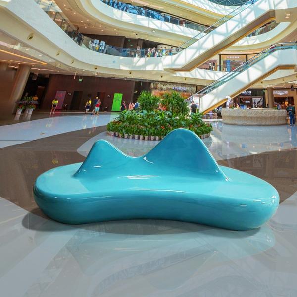 Buy Custom Commercial Hall Lounge Public Sofa Chair Undertake Fiberglass Projects at wholesale prices