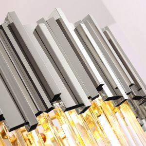 Modern luxury round gold crystal chandelier ceiling lights for living room(WH-CY