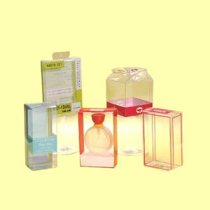 China Clear PVC and PET Plastic Packing Gift Box For Perfume on sale
