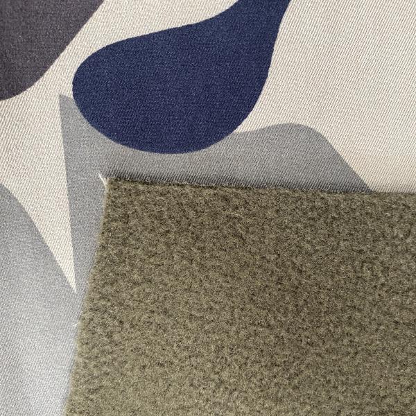 Printed Waterproof Multicam Camouflage Polar Fleece Softshell Fabric for Outdoor Jacket