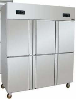 Buy Stainless Steel Six Door Double Temperature Freezer Large Capacity at wholesale prices