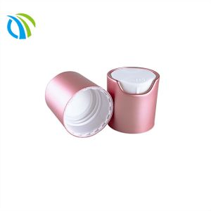 Rose Gold Bottle Disk Top Cap 1oz Bottle 24mm Aluminum 0.12cc