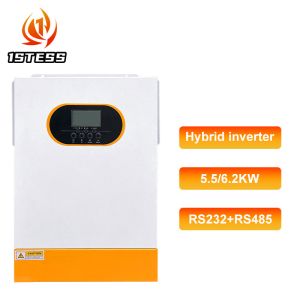 48VDC Output 5.5KW/6.2KW Solar Hybrid Inverter for On/Off Grid Frequency 50Hz
