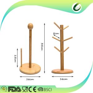 Hot-selling bamboo kitchen hanging cup holder cup drying rack