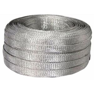 China High Abrasion Resistance Metallic Braided Sleeving For EMI Shielding on sale