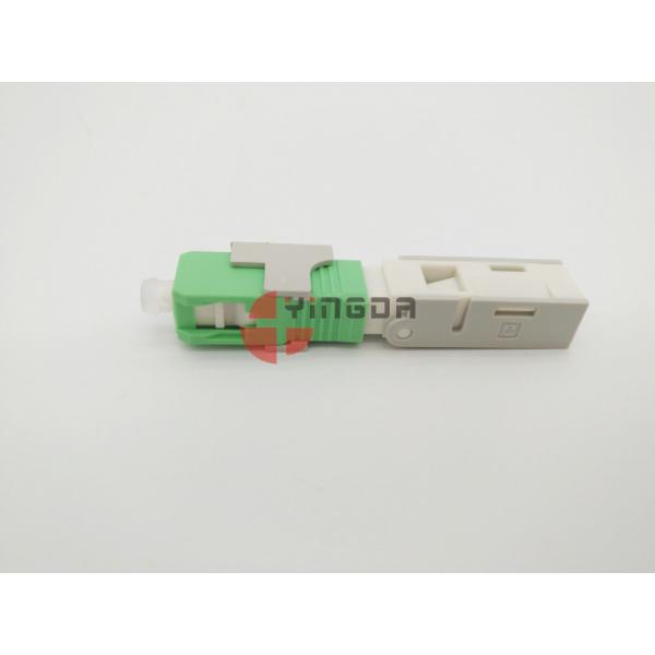 SC Mechanical Fast Fiber Optic Filed Installable Connector APC Green Pre Polished