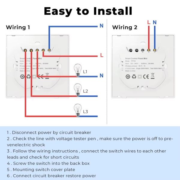 OTA Remote Tuya Smart Control Panel Screen BLE Mesh Gateway For Smart Hotels