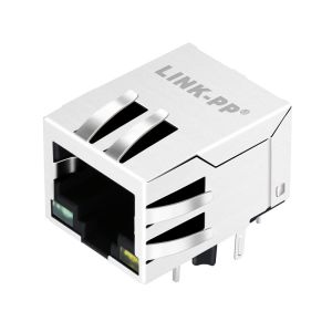 48F-01GYDP2NL 1000 Base-T Integrated Magnetics Ethernet RJ45 Connector