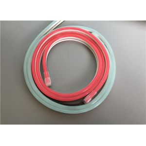 Pink And Ice Blue Silicone Rope LED Ribbon Lights 12 / 24V IP67