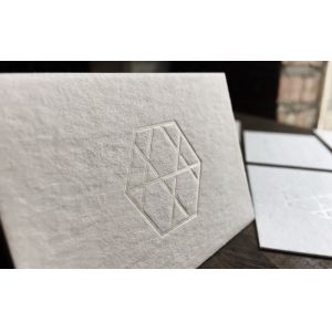 High ClassCustomized Design Transparent Foil Stamped Business Card With