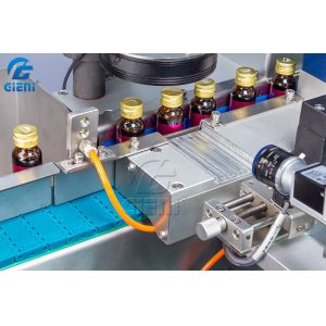 PLC Control Small Vaccines Bottle Labeling Machine 4.2m Length