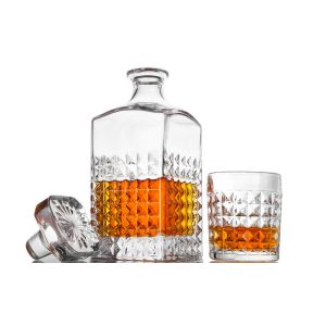 Unique Factory High Quality Lead Free Crystal Diamond Decanter drinking Whiskey