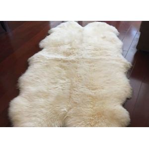 Real Sheepskin Rug Extra Large Sheepskin Area Carpet Soft Fur 6P White Six Pelts