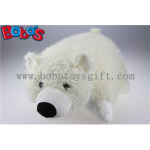 China Cheap Cushion Plush Stuffed Polor Bear Toy Pillow Covers on sale
