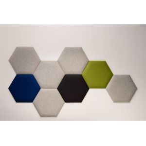 Theater Hexagon Polyester Fiber Acoustic Panel Soundproof Nontoxic