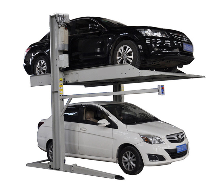 Quality 2m/min Double Decker Parking System PJS Two Post Hydraulic Car Lift for sale