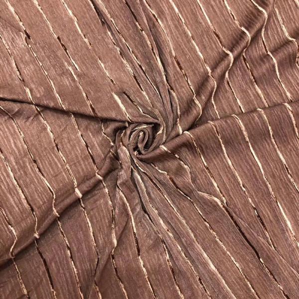 Buy 240gsm Sparkling Plush Spandex Velvet Velour Fabric Stripe Jacquard Bronzing at wholesale prices