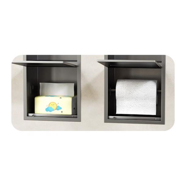 Toilet Tissue Wall Niche Insert Built-in Bathroom Cabinets for Anti-Rust Shower Niche