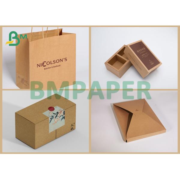 Uncoated 400 Gsm Kraft Paper With Virgin Wood Pulp For Product Box