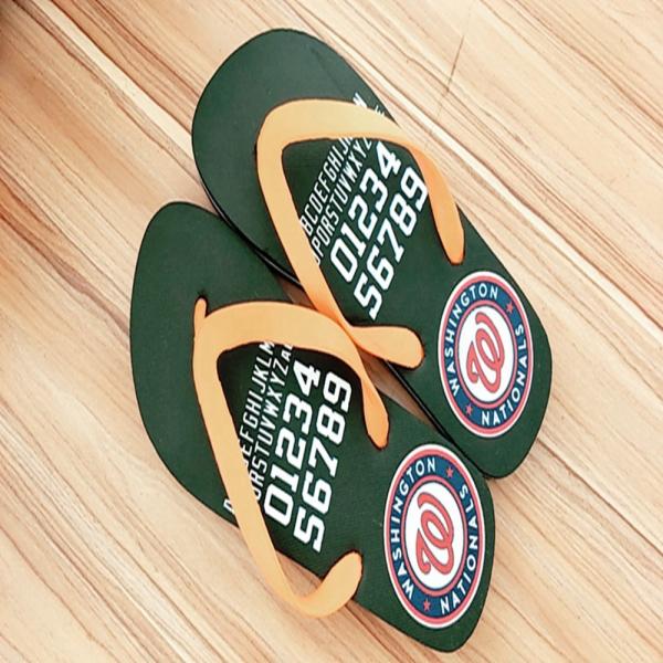 Buy Eco-Friendly EVA Flip Flops with Anti-Skidding 15mm Sole Thickness and Customizable Sizes at wholesale prices