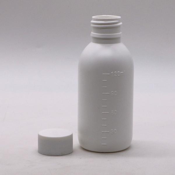 SCREW CAP 120mL/4oz PE Syrup Bottle for Customized Color Medicine Liquid Packaging