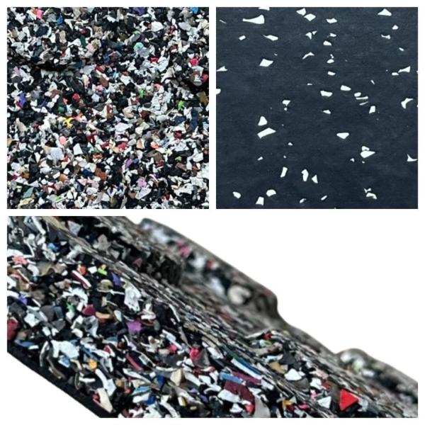 Moisture Resistant Rubber Floor Matting with EPDM Dots for Gym and Home 1m*1m 15mm to 50mm