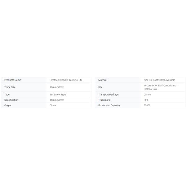 20mm- 50mm IEC61386 EMT Connector Set Screw Type Zinc Die Cast Material IEC Standard EMT Conduit Fittings