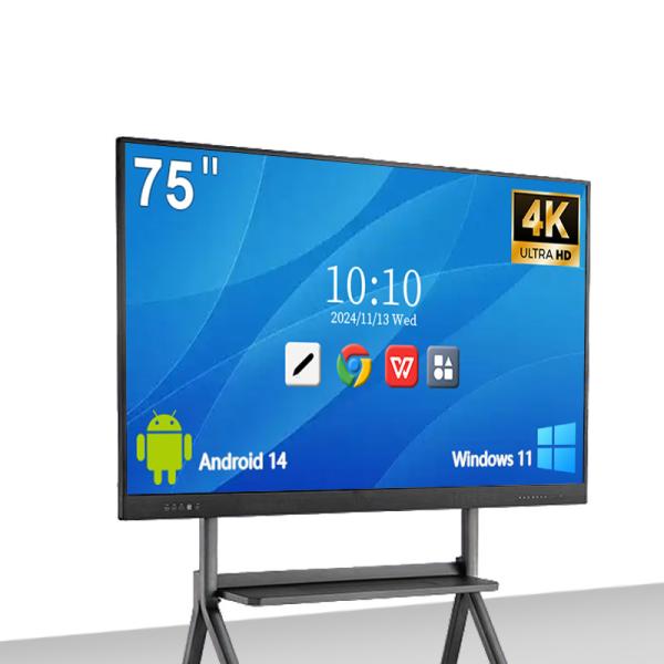 Buy Qtenboard Cheap Price 65 75 Inch School Interactive Monitor Flat Panel LCD Digital Touch Screen Whiteboard Smart White Board for Classroom at wholesale prices