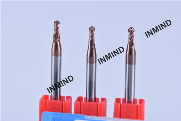 TiSiN Coating , Carbide Ball Nose End Mill , R1.5 , Grain Size 0.5-0.6UM , Straight Shank or 4mm Shank