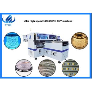 Quality Automatic 136 Heads 500000 CPH Led Flexible Strip Light Smt Pick And Place Machine for sale