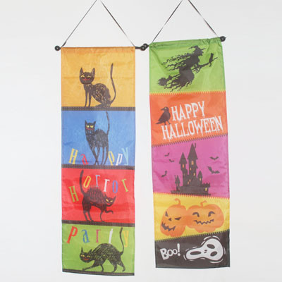 Buy Halloween Flag Banner Cat and mixed hallowen elements at wholesale prices