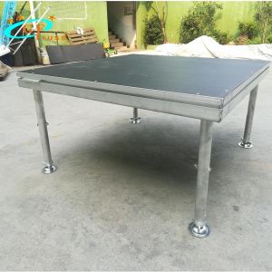 500KGS/Sq.M Portable Wooden Stages For Event Adjustable Height 1m