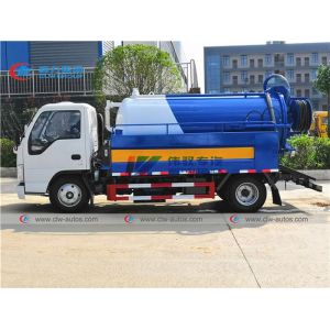 ISUZU 2000L Water 4m3 Sewage Tank Sewer Vacuum Truck