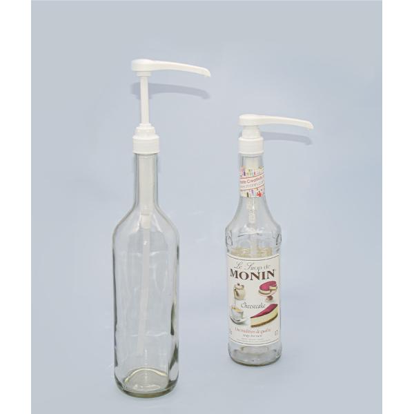 UKS10 Narrow Head Syrup Pump Dispenser 70cl For Food Glass Bottle 31-410