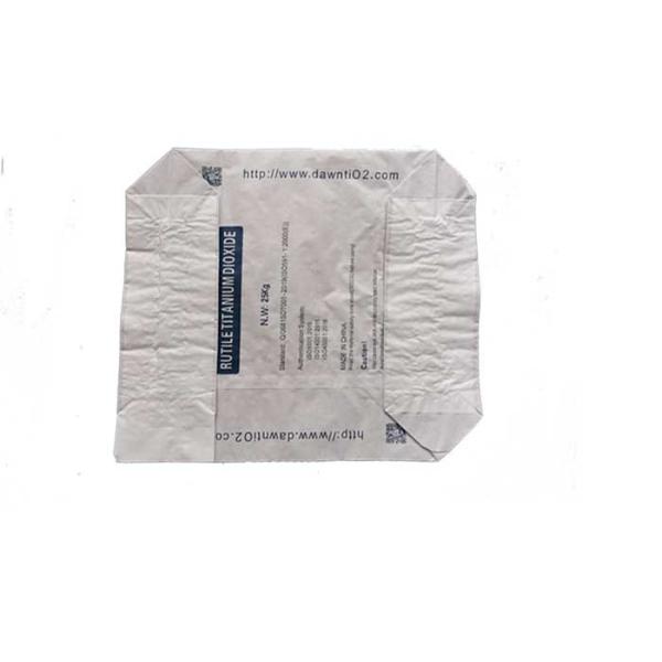 20kg 25kg Valve Paper Bags For Packaging Powder Material Multiwall White