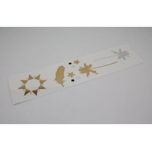 shimmering foil temporary tattoos