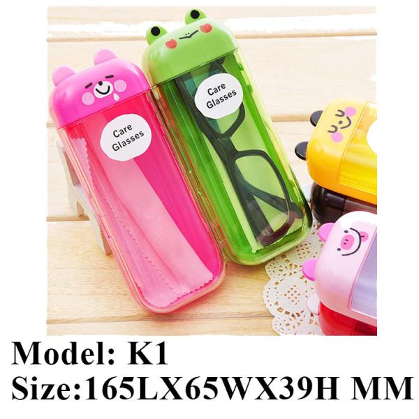 Buy 2024 newest children plastic sunglasses case at wholesale prices