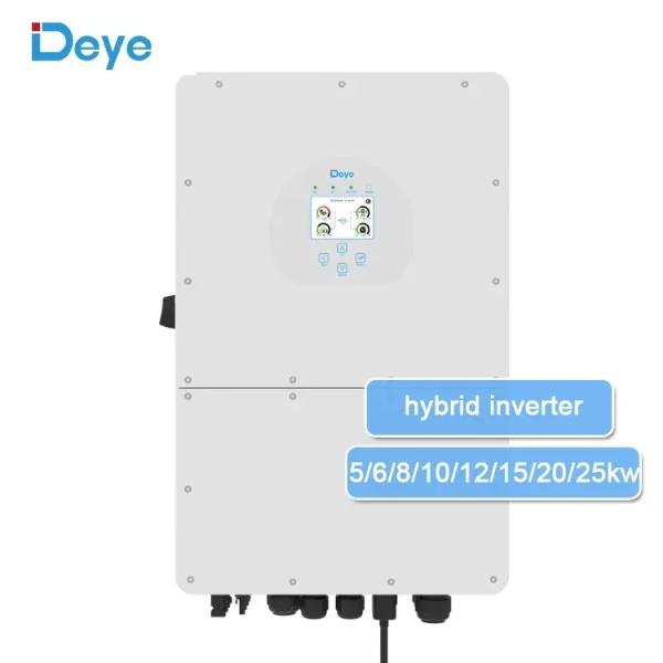 Buy 8Kw 10Kw 12Kw Deye Hybrid Solar Inverter 12Kw Single Phase 48V Solar Battery Deye Batteries And Deye 5Kva Inverter at wholesale prices