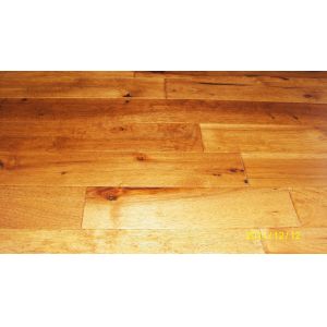 American Hickory Solid  Flooring handscraped and Distressed Surface