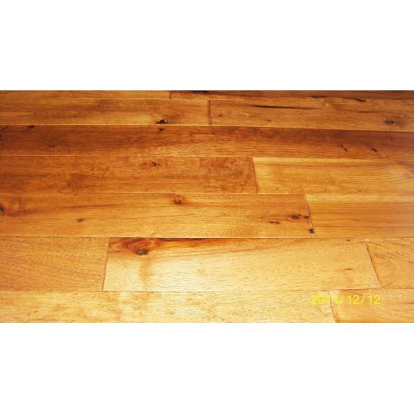 Buy American Hickory Solid  Flooring handscraped and Distressed Surface at wholesale prices