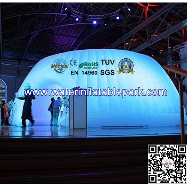 Buy Indoor Exhibition Round Inflatable Lighting Tent  , Solar Power Tent at wholesale prices