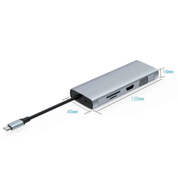 Speedy Aluminum Multi Port HDMI Hub And Usb For Enhanced Connectivity