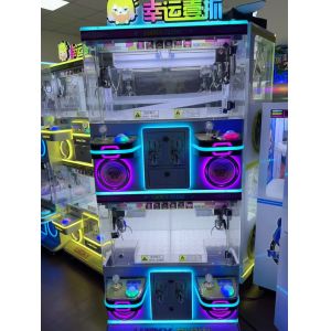 New Net Red Coin Commercial Doll Grabbing Machine Fully Transparent 220V