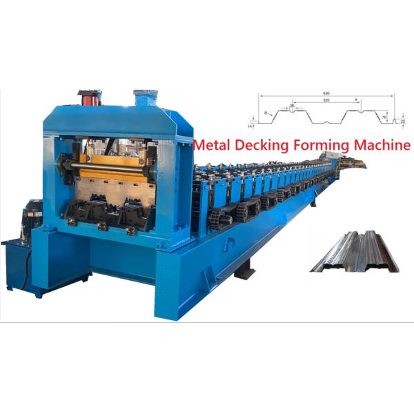 11kw Floor Deck Roll Forming Machine PLC 90mm Shaft For Jordan