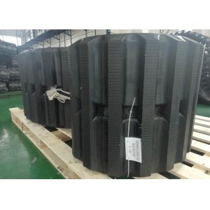 650mm Wide 78 Links Dumper Rubber Tracks With 120mm Pitch